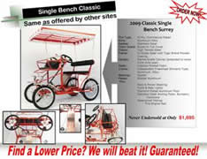 Cheap Discount 4 person 4 wheel bike