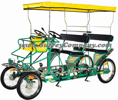 Ciclofan Delfino, quadricycle, four (4) wheel four (4) person cycle 