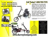 Electric Adult Trike Transportation Alternative Persons with Special Needs
